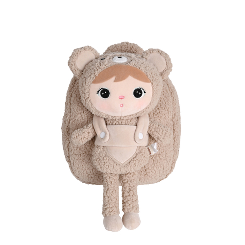 Backpack Metoo with Removable Plush doll - Beige Bear