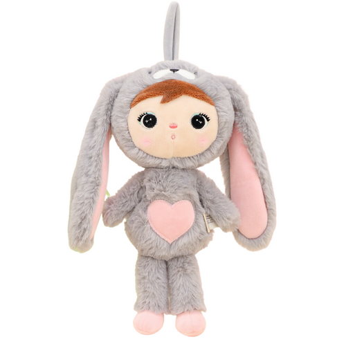 Metoo Grey/Pink Bunny 30cm