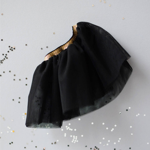 Tulle skirt - Black - clothes for a doll