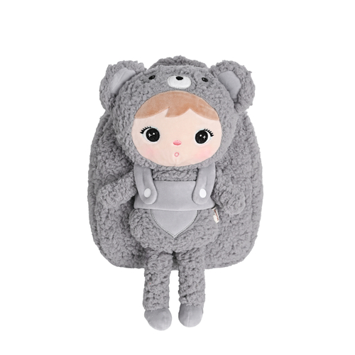 Backpack Metoo with Removable Plush doll - Grey Bear
