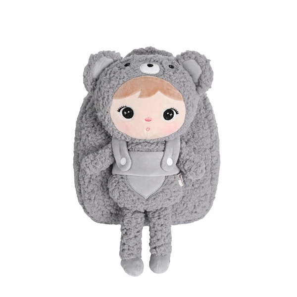 Backpack Metoo with Removable Plush doll - Grey Bear