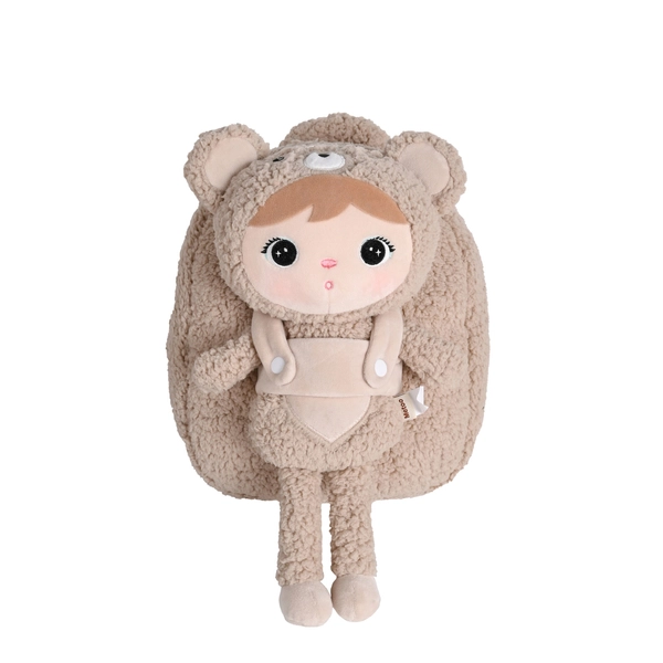 Backpack Metoo with Removable Plush doll - Beige Bear