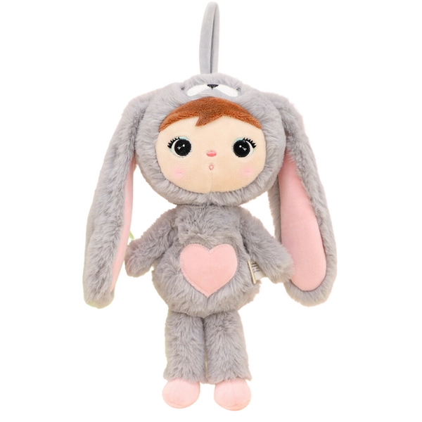 Metoo Grey/Pink Bunny 30cm