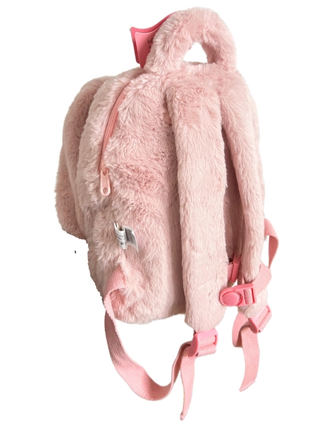 Metoo Pink Rabbit backpack with a removable doll