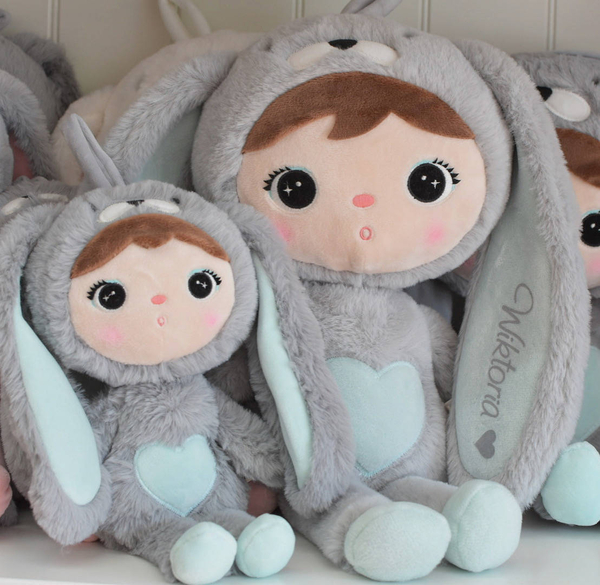 Metoo Grey/Mint Bunny 30cm