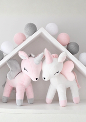 Plush White Unicorn M size