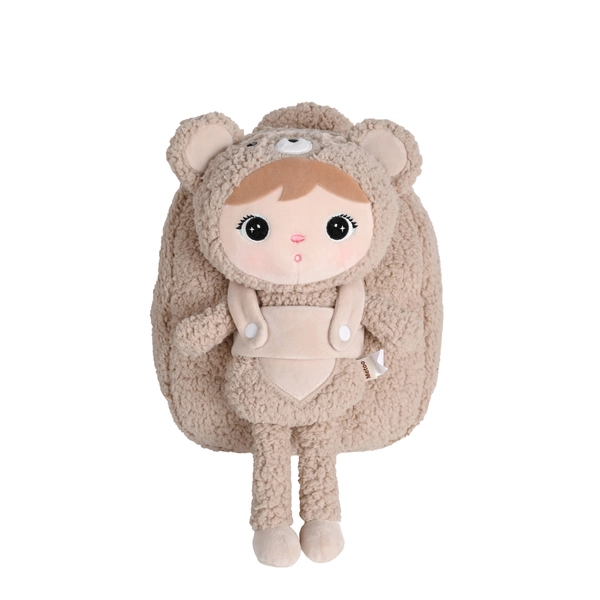 Backpack Metoo with Removable Plush doll - Beige Bear