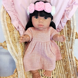 Wicker doll carrier - Moses basket