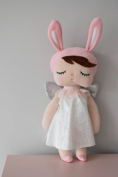 Metoo Angel doll in a white dress