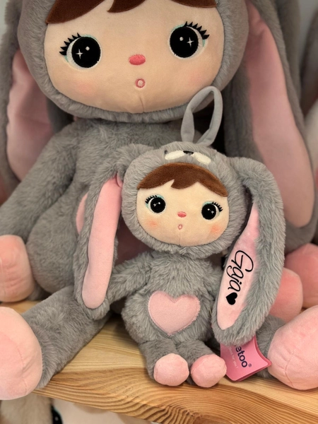 Metoo Grey/Pink Bunny 30cm
