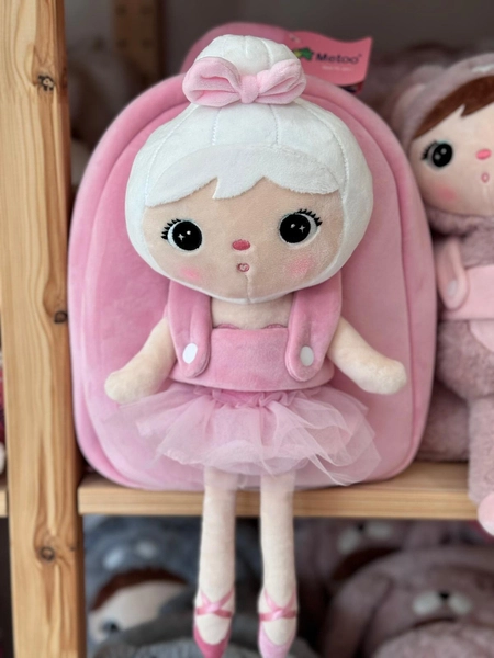 Backpack Metoo with Removable Plush doll - Ballet Girl