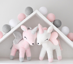 Plush White Unicorn M size