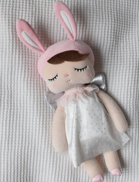 Metoo Angel doll in a white dress