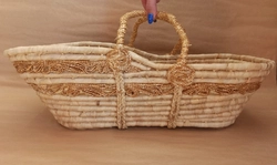 Wicker doll carrier - Moses basket
