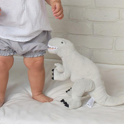 Grey Plush Dinosaur Tyrannosaurus Rex- M size