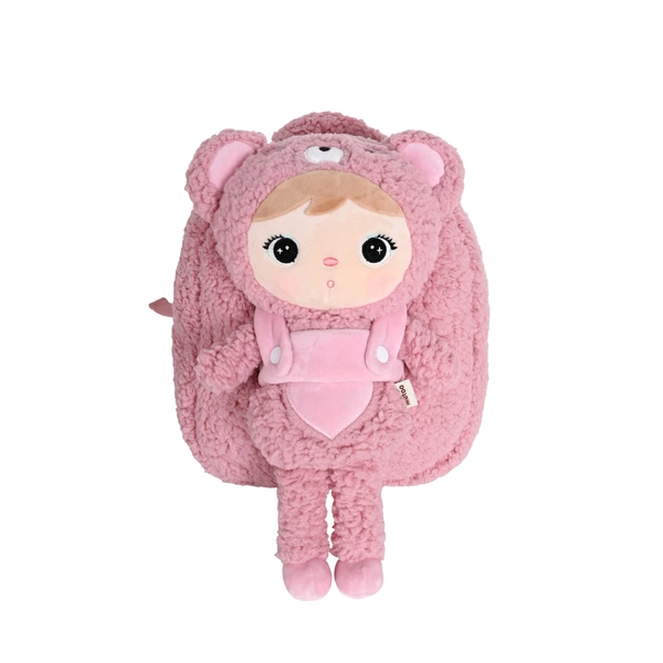 Backpack Metoo with Removable Plush doll - Pink Bear
