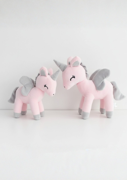Plush Pink Unicorn M size