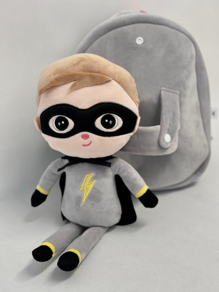 Metoo backpack with a removable plush toy - Superboy Boy