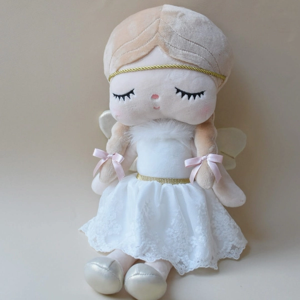 Tulle skirt with lace - White - doll clothes