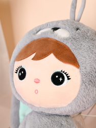 Grey/mint rabbit 70cm