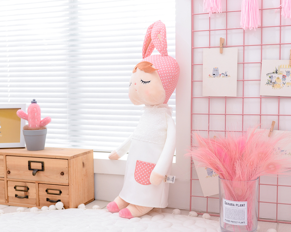 Metoo doll in a white dress 70cm, XL size