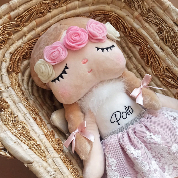 Wicker doll carrier - Moses basket