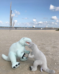 Mint Plush Dinosaur Tyrannosaurus Rex- L size