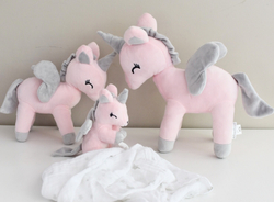Plush Pink Unicorn L size