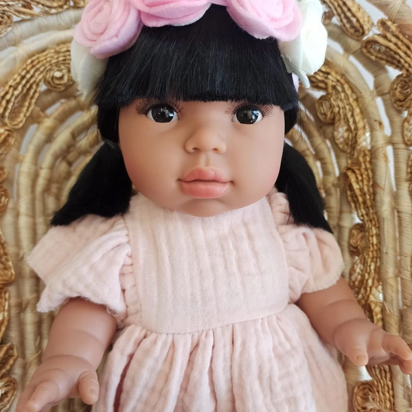 Wicker doll carrier - Moses basket