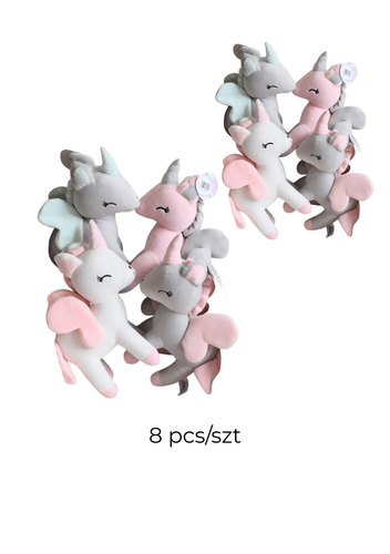 8 pcs - BOX Unicorns size M