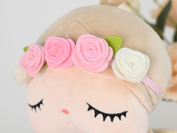 Metoo doll with a colorful wreath 48cm