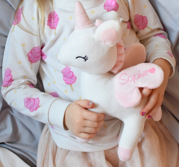 Plush White Unicorn M size