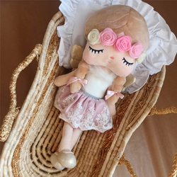 Metoo doll with a colorful wreath 48cm