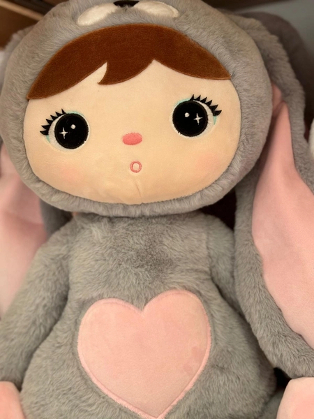 Grey/pink rabbit 70cm