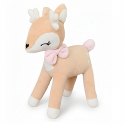 Plush Deer with pink bow from Melootka