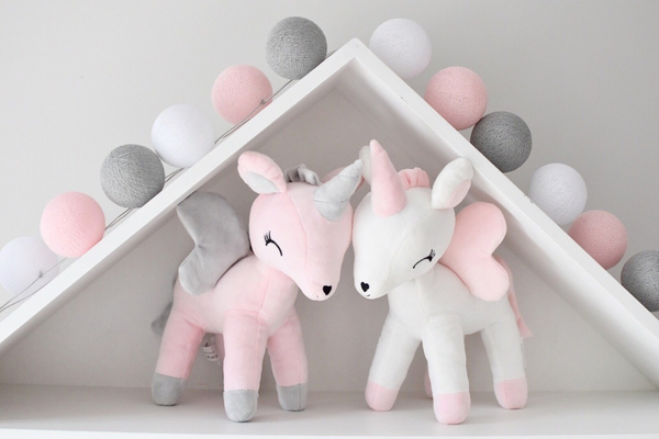 Plush Pink Unicorn L size