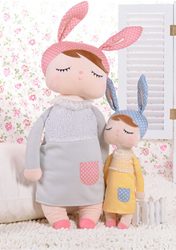 Metoo Angela Doll in gray dress XL size