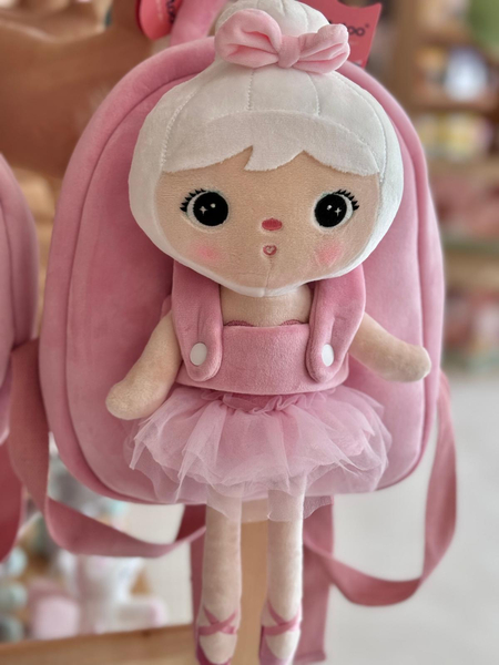 Backpack Metoo with Removable Plush doll - Ballet Girl