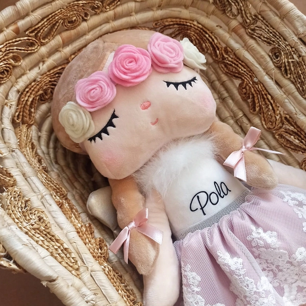 Wicker doll carrier - Moses basket