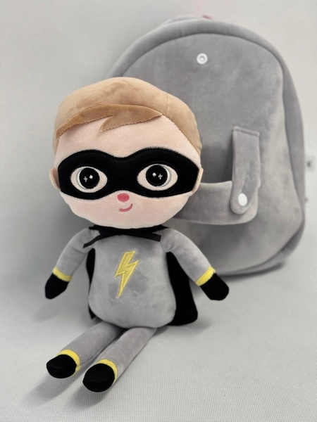 Metoo backpack with a removable plush toy - Superboy Boy