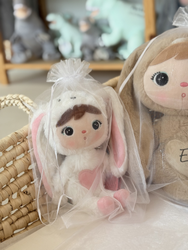 White Organza Gift Bags – Size L (35 × 49 cm)