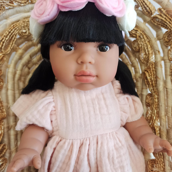 Wicker doll carrier - Moses basket