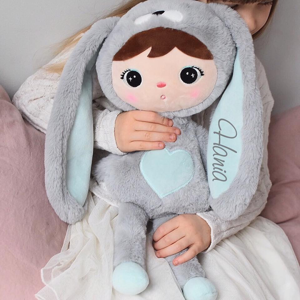 Metoo Grey/Mint Bunny 50cm