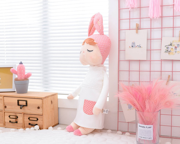 Metoo doll in a white dress 70cm, XL size