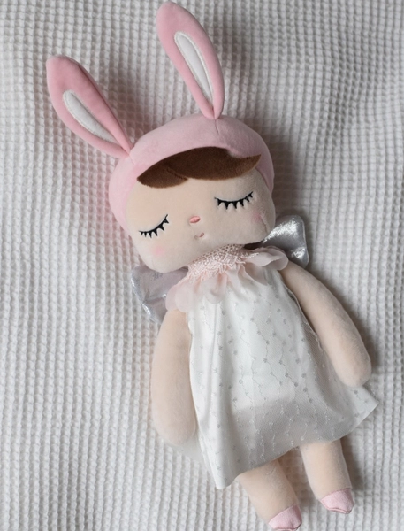 Metoo Angel doll in a white dress