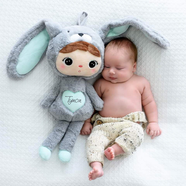 Metoo Grey/Mint Bunny 50cm
