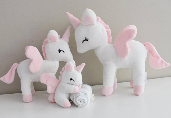 Plush White Unicorn M size