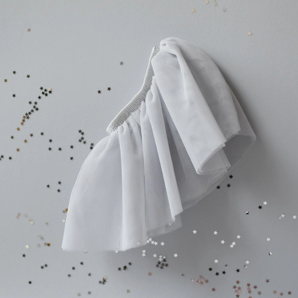 Tulle skirt - Gray - clothes for a doll