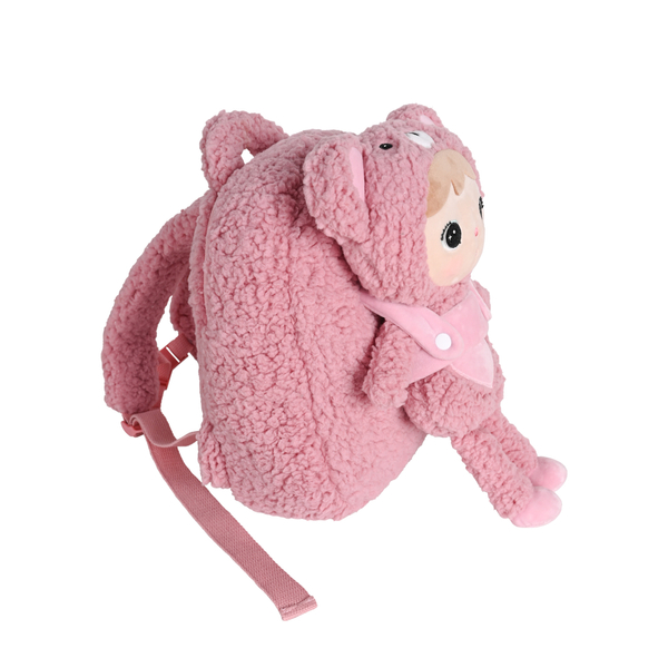 Backpack Metoo with Removable Plush doll - Pink Bear