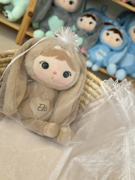 White Organza Gift Bags – Size xL (38 × 58 cm)